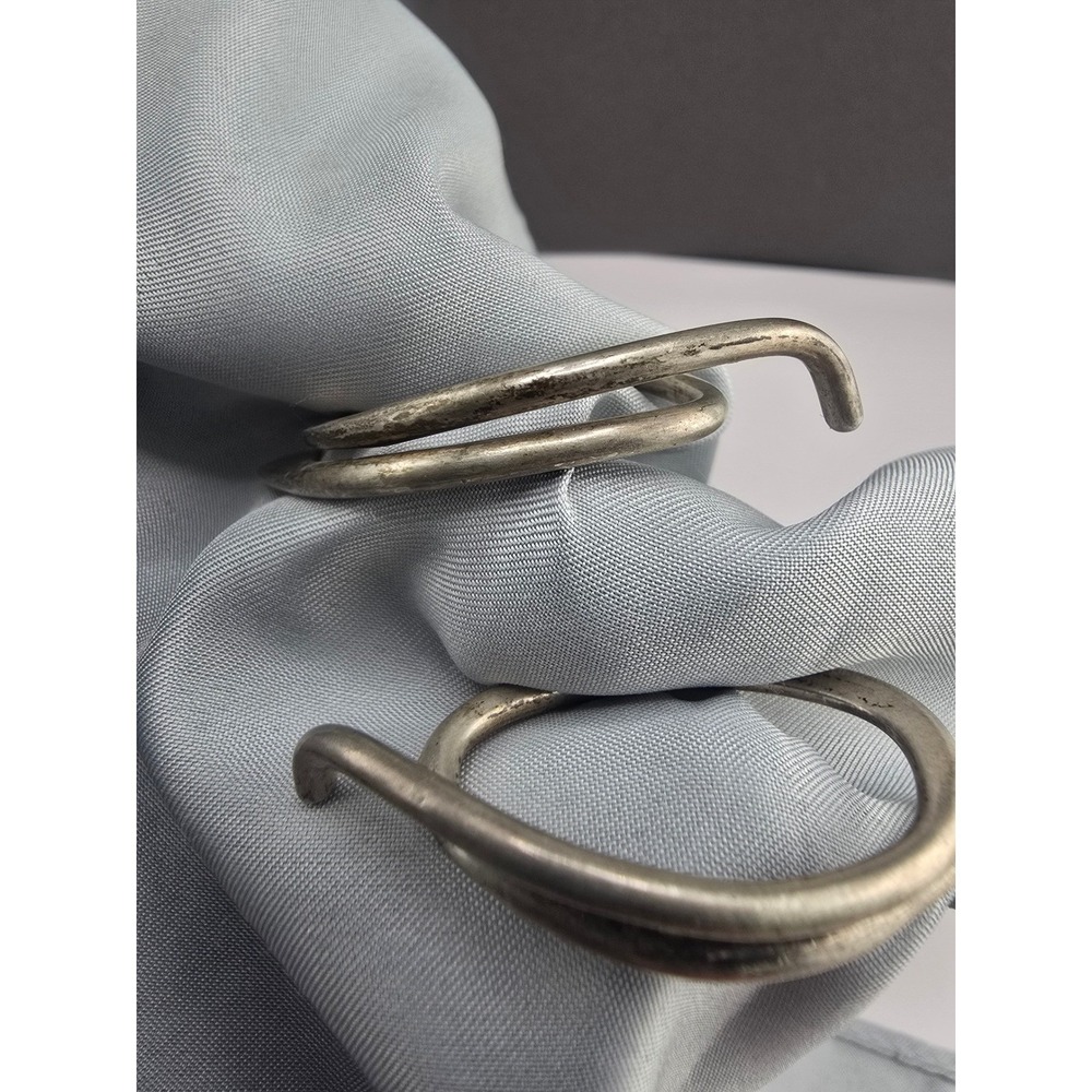 Vintage Sterling Silver Estate Ear Cuffs Spiral Wrap 13.39g
